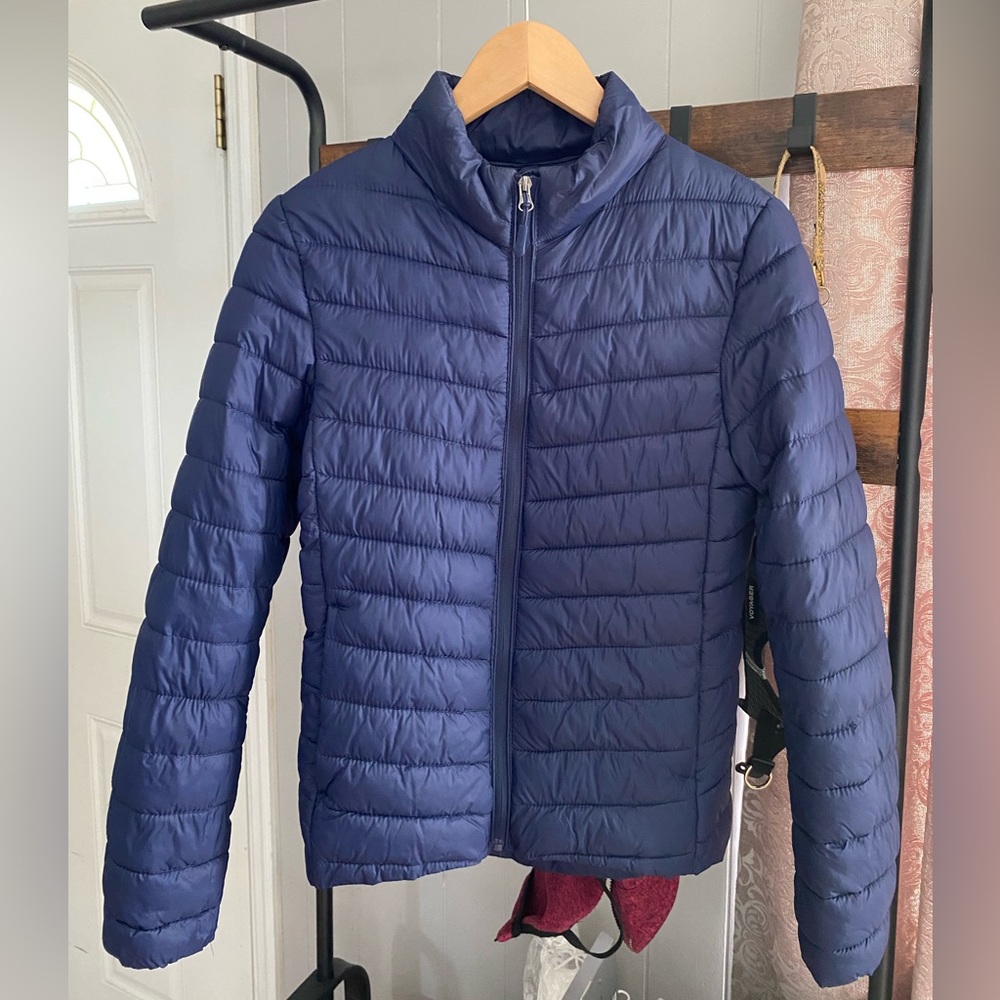 Laura Scott Women Lightweight Quilted Puffer Jacket Maritime Blue